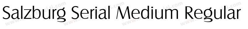 Salzburg Serial Medium Regular字体转换